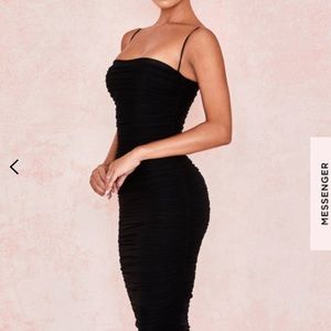 House of CB London ‘Sirene’ Black Organza Dress